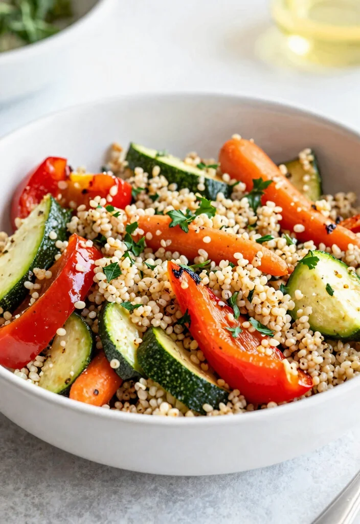 12 Fat-Loss Dinner Recipes for Light High-Protein Weeknights - 11. Roasted Vegetable and Quinoa Salad