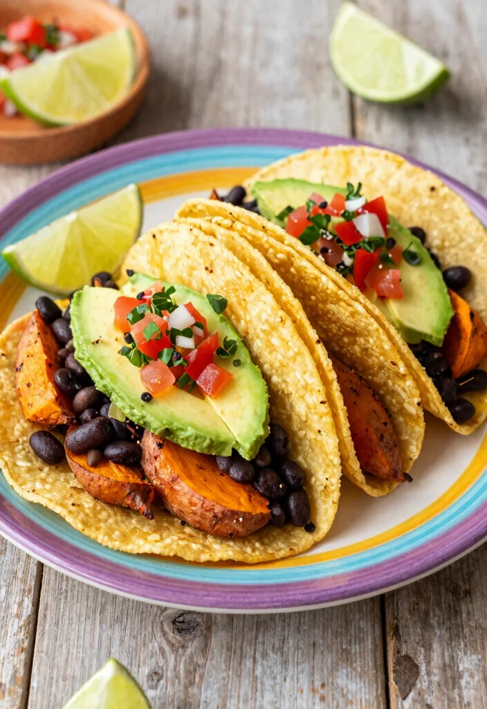 12 Fat-Loss Dinner Recipes for Light High-Protein Weeknights - 9. Sweet Potato and Black Bean Tacos