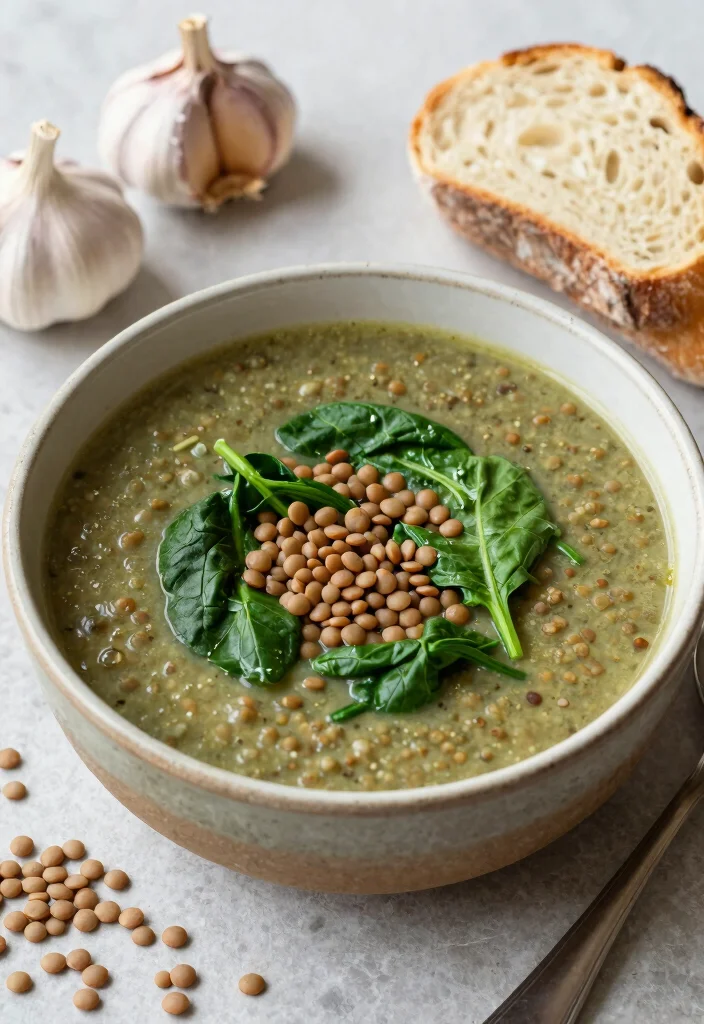 12 Healthy Indian Vegetarian Recipes for Light Flavorful Meals - 4. Lentil Soup with Spinach
