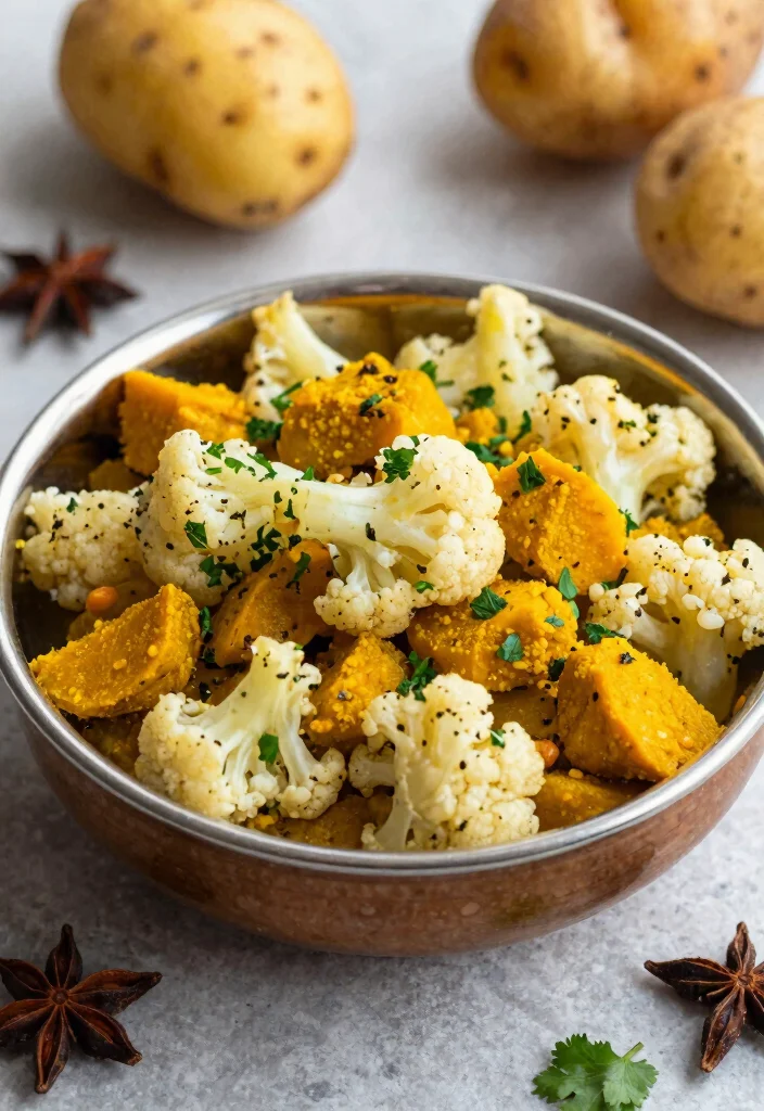 12 Healthy Indian Vegetarian Recipes for Light Flavorful Meals - 6. Aloo Gobi Stir-Fry