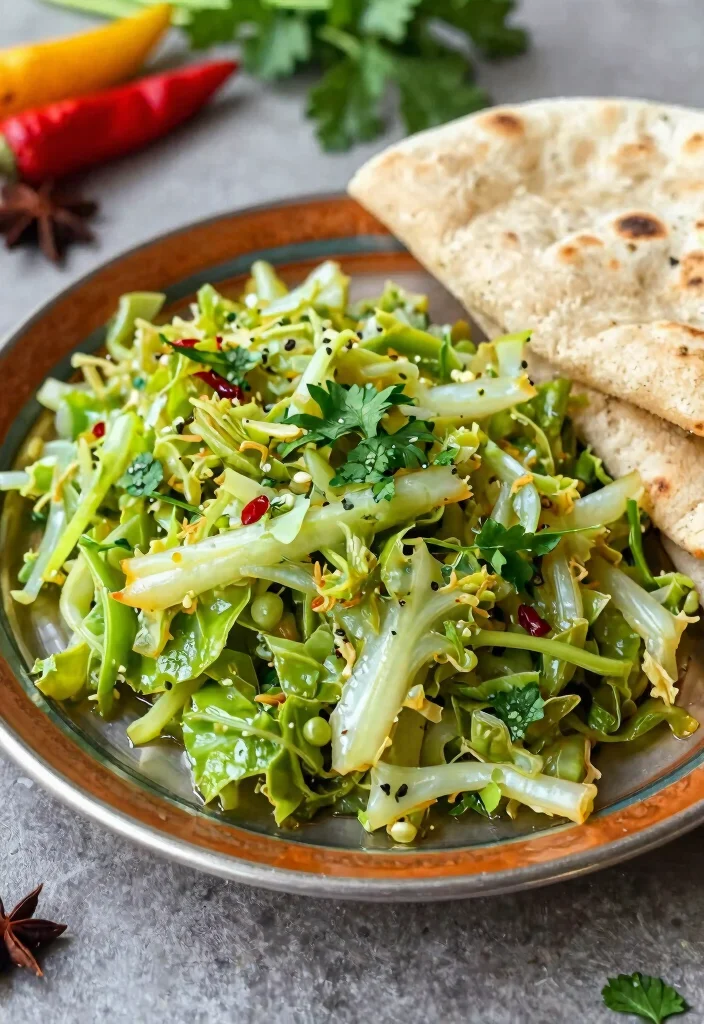 12 Healthy Indian Vegetarian Recipes for Light Flavorful Meals - 9. Cabbage Sabzi