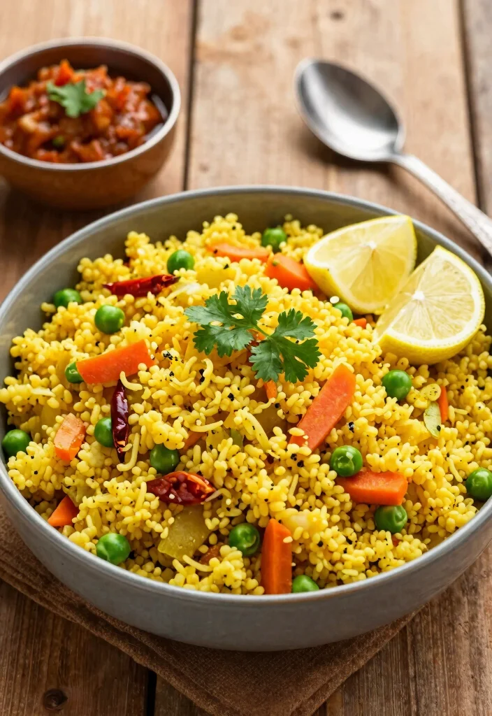 12 Indian Vegetarian Breakfast Recipes for Simple Flavorful Mornings - 2. Vegetable Upma