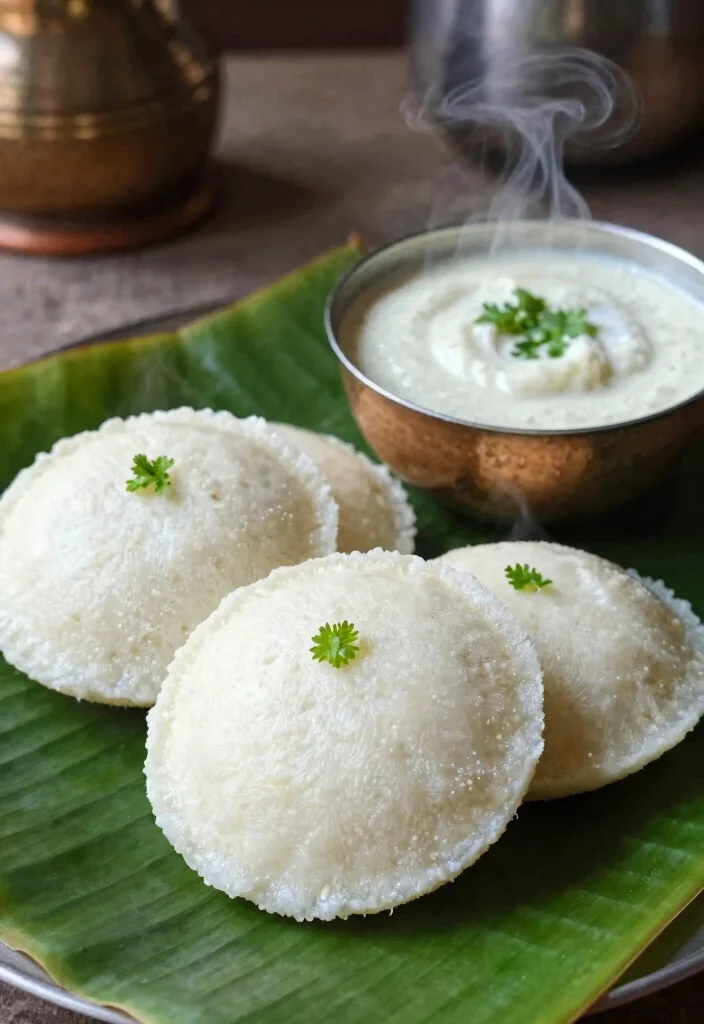 12 Indian Vegetarian Breakfast Recipes for Simple Flavorful Mornings - 6. Idli with Coconut Chutney