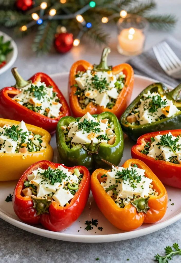 12 Keto Appetizer Recipes for Easy Party-Ready Low-Carb Bites - 11. Herb & Cheese Stuffed Peppers