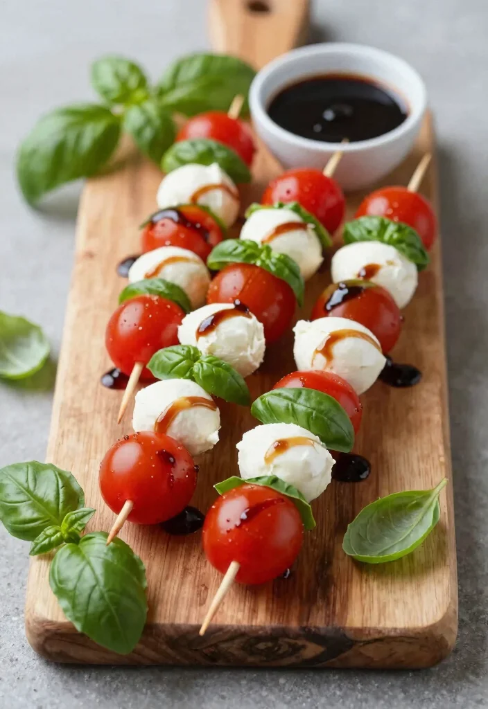 12 Keto Appetizer Recipes for Easy Party-Ready Low-Carb Bites - 3. Caprese Skewers