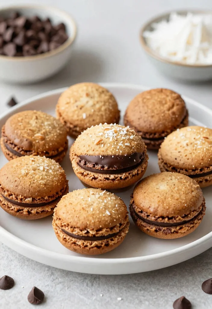 12 Keto Chocolate Dessert Recipes for Easy Low-Carb Sweets - 10. Keto Chocolate Coconut Macaroons