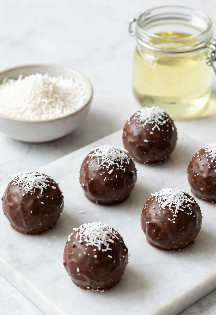 12 Keto Chocolate Dessert Recipes for Easy Low-Carb Sweets - 4. Chocolate Coconut Fat Bombs