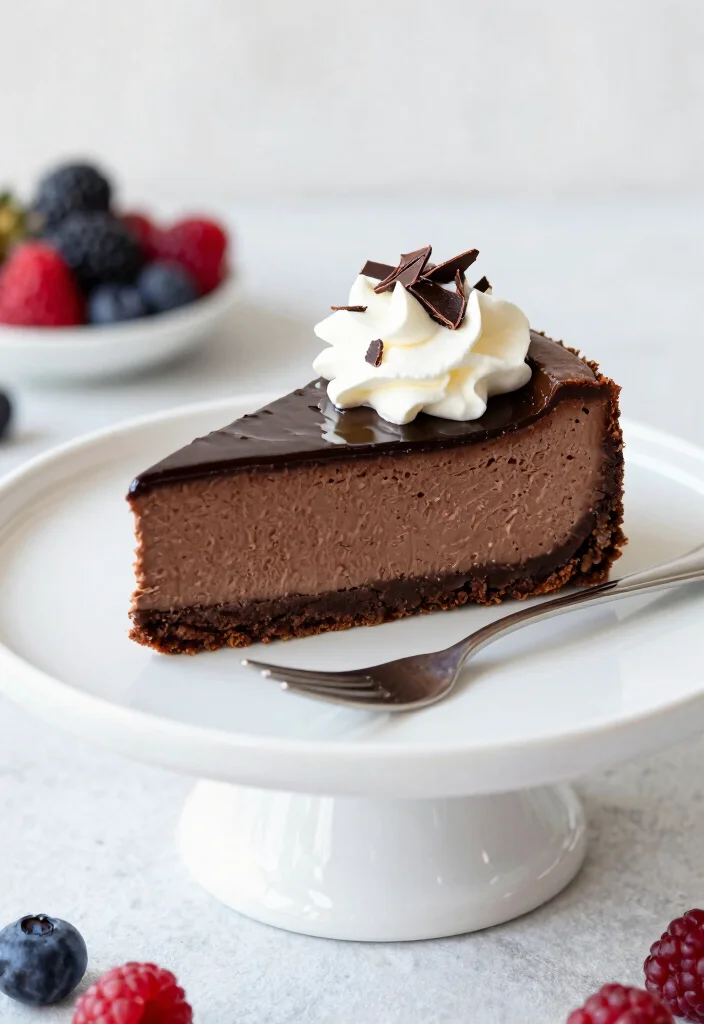 12 Keto Chocolate Dessert Recipes for Easy Low-Carb Sweets - 8. Keto Chocolate Cheesecake