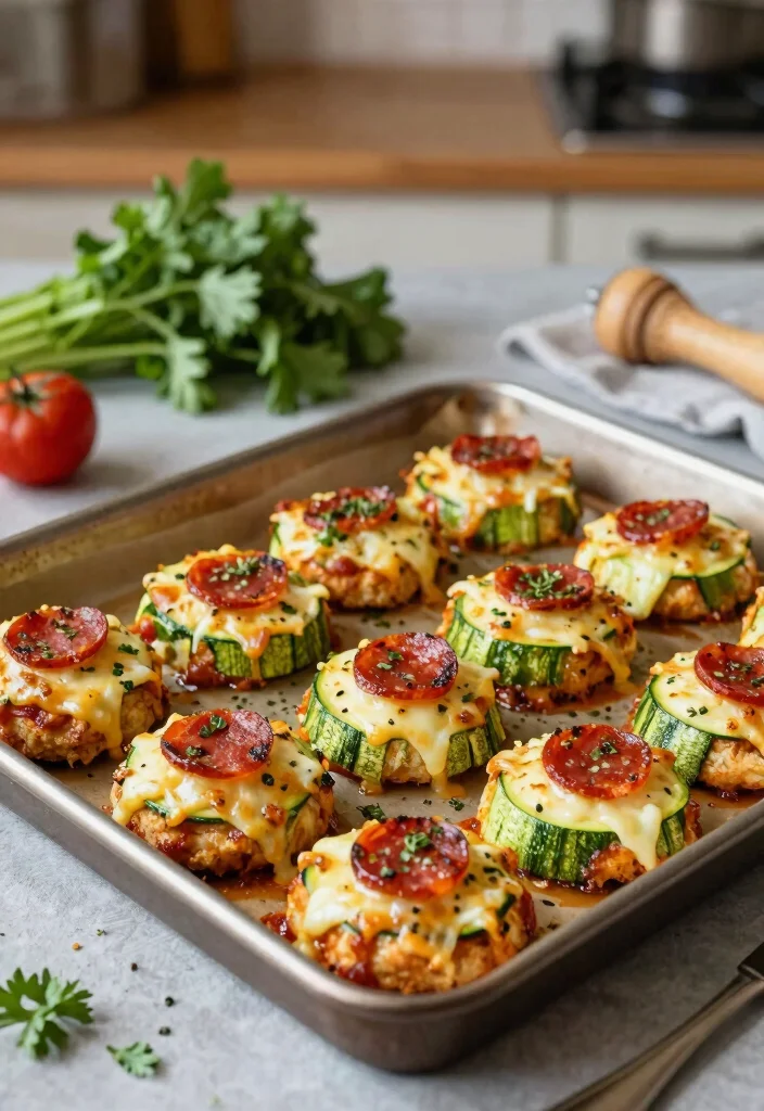 12 Keto Potluck Recipes for Easy Shareable Low-Carb Dishes - 3. Zucchini Pizza Bites