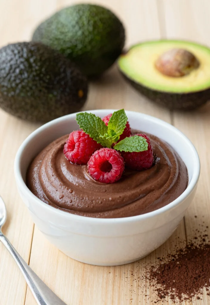 12 Low-Calorie Dessert Recipes for Light Guilt-Free Sweets - 1. Vegan Chocolate Avocado Mousse