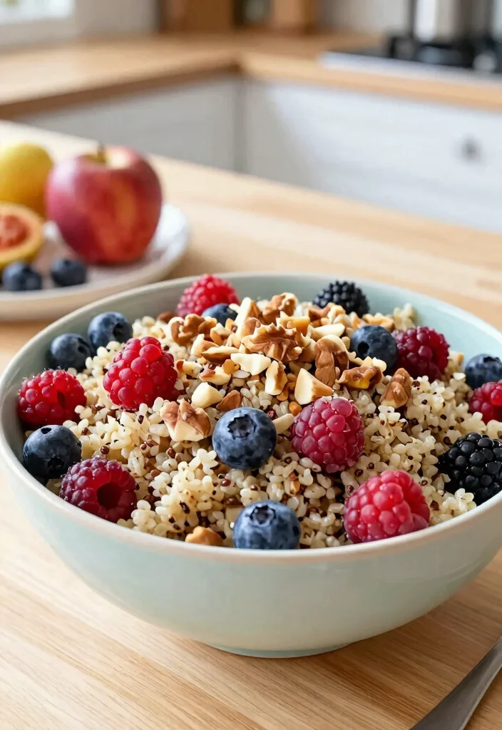 12 Low-Calorie Dessert Recipes for Light Guilt-Free Sweets - 3. Berry Quinoa Salad with Maple Dressing