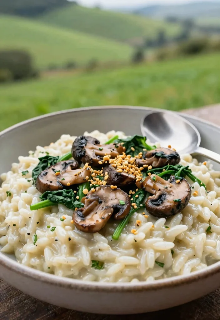 12 Low-Sodium Dinner Recipes for Light Heart-Friendly Meals - 3. Creamy Spinach and Mushroom Risotto