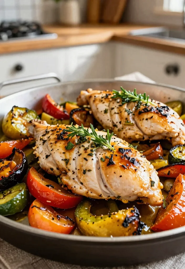 12 Low-Sodium Dinner Recipes for Light Heart-Friendly Meals - 4. Herb-Infused Chicken with Roasted Veggies