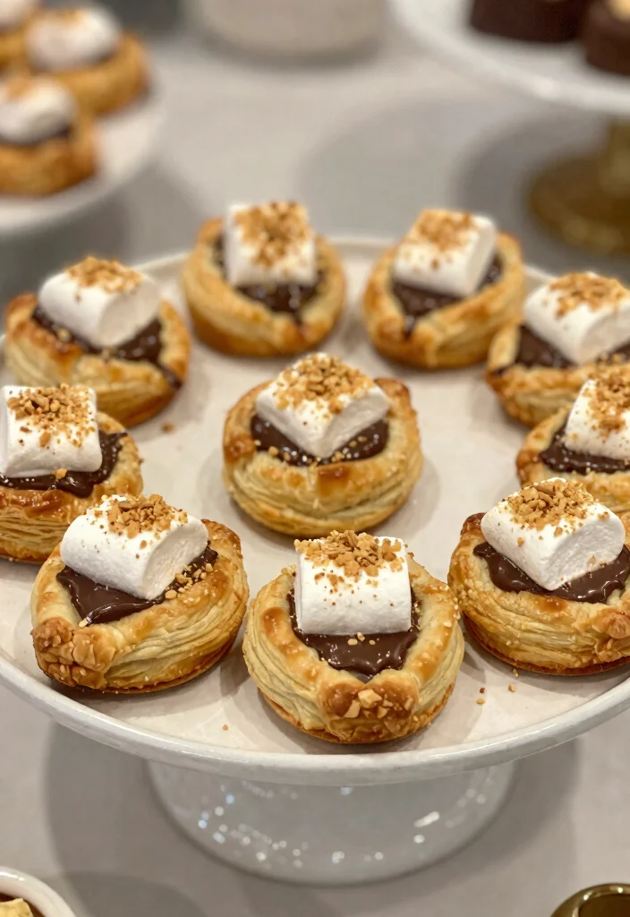 12 Puff Pastry Dessert Recipes for Easy Elegant Sweet Treats - 10. S’mores Puff Pastry Bites