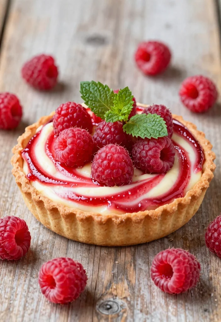 12 Puff Pastry Dessert Recipes for Easy Elegant Sweet Treats - 4. Raspberry Swirl Tart