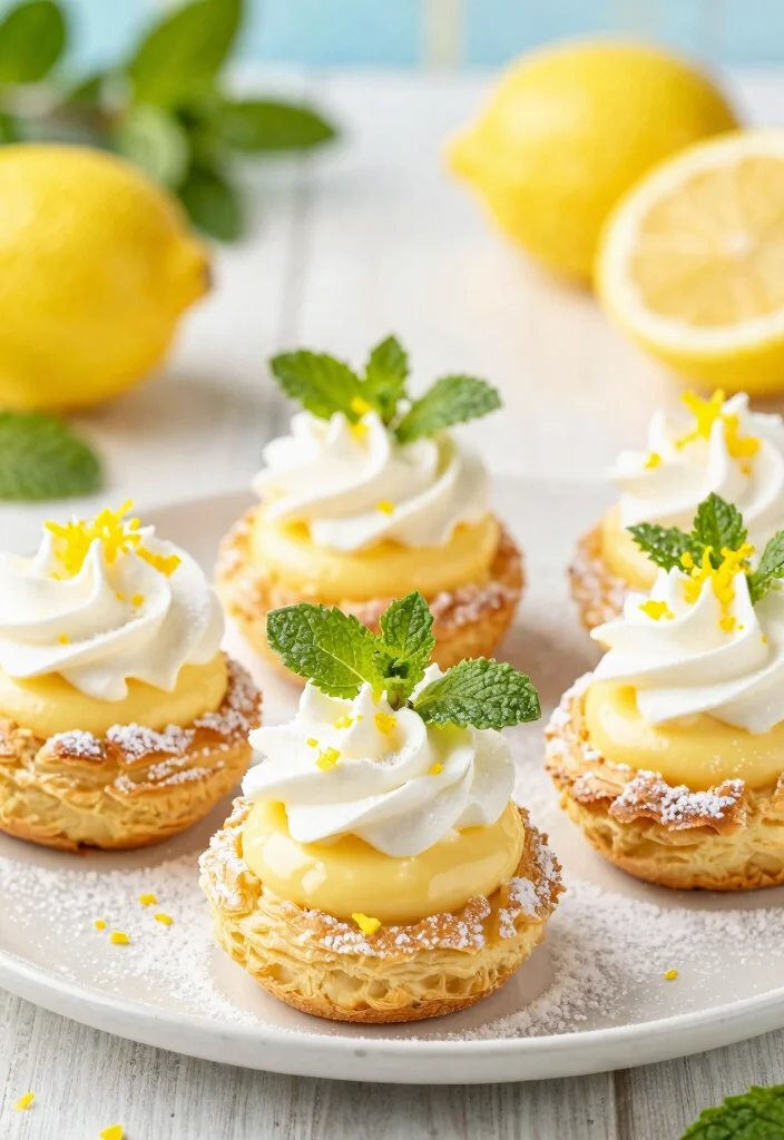 12 Puff Pastry Dessert Recipes for Easy Elegant Sweet Treats - 7. Lemon Cream Puff Pastry Cups