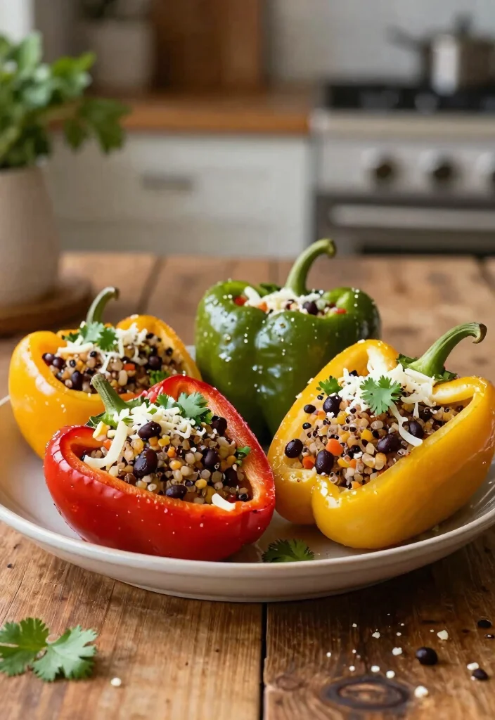 12 Romantic Dinner Recipes for Simple Impressive Evenings - 1. Stuffed Bell Peppers with Quinoa and Black Beans