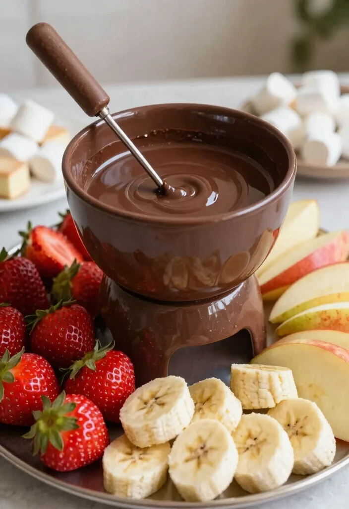 12 Romantic Dinner Recipes for Simple Impressive Evenings - 11. Chocolate Fondue with Fresh Fruits