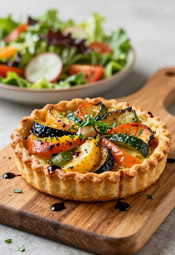 12 Romantic Dinner Recipes for Simple Impressive Evenings - 6. Roasted Vegetable Tart