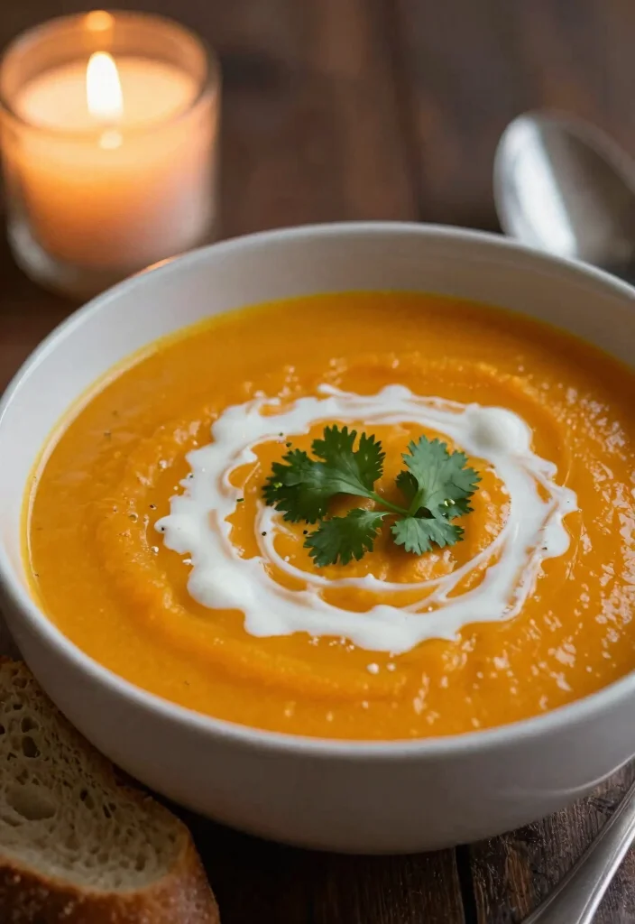 12 Romantic Dinner Recipes for Simple Impressive Evenings - 9. Butternut Squash Soup with Coconut Milk