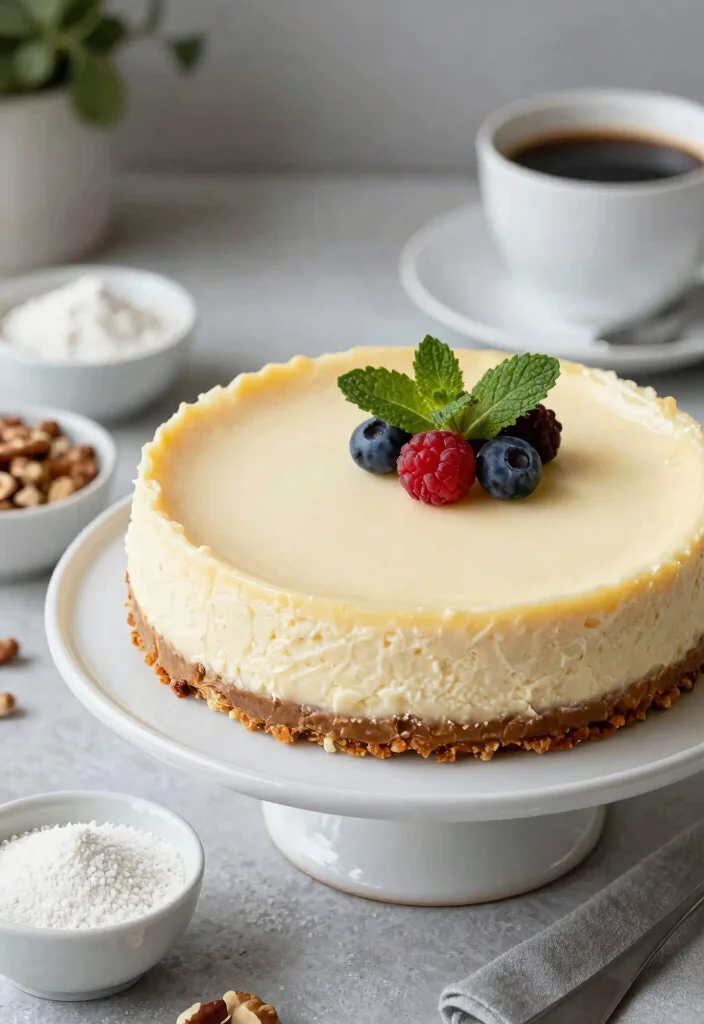 12 Sugar-Free Dessert Recipes for Easy Naturally Sweet Treats - 7. Keto-Friendly Cheesecake
