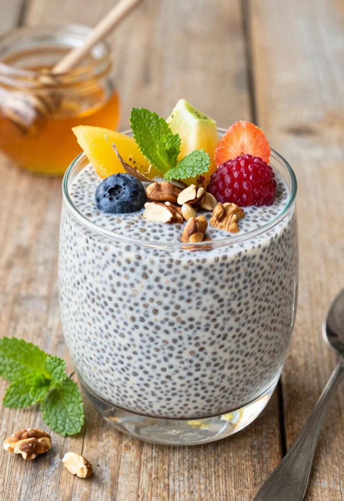 12 Vegetarian Brunch Recipes for Fresh Simple Midday Plates - 12. Chia Seed Pudding