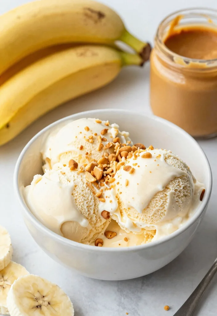 14 Homemade Dessert Recipes for Simple Comforting Sweets - 7. Peanut Butter Banana Ice Cream