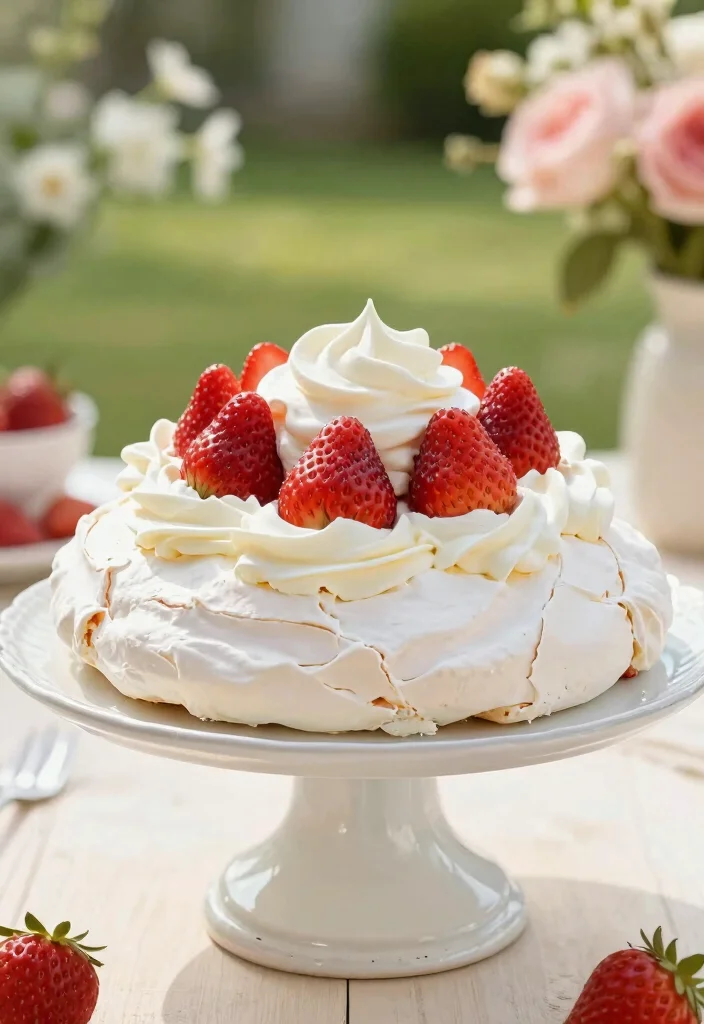 14 Strawberry Dessert Recipes for Fresh Simple Sweet Ideas - 14. Strawberry Pavlova