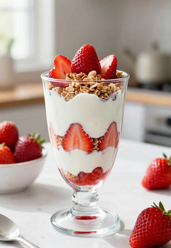 14 Strawberry Dessert Recipes for Fresh Simple Sweet Ideas - 4. Strawberry Yogurt Parfait