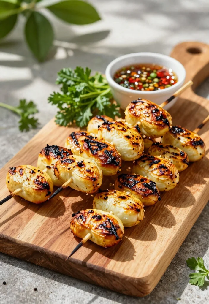 8 Hearts of Palm Vegan Recipes for Light Creative Meals - 7. Grilled Hearts of Palm Skewers