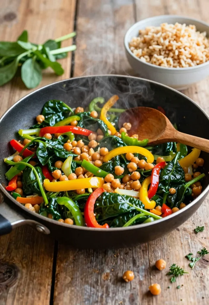 8 Vegan Swiss Chard Recipes for Light Nutritious Meals - 4. Swiss Chard and Chickpea Stir-Fry